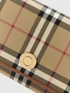 check coated cotton wallet on chain bag