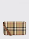 hampshire crossbody bag in vintage check canvas with flap closure