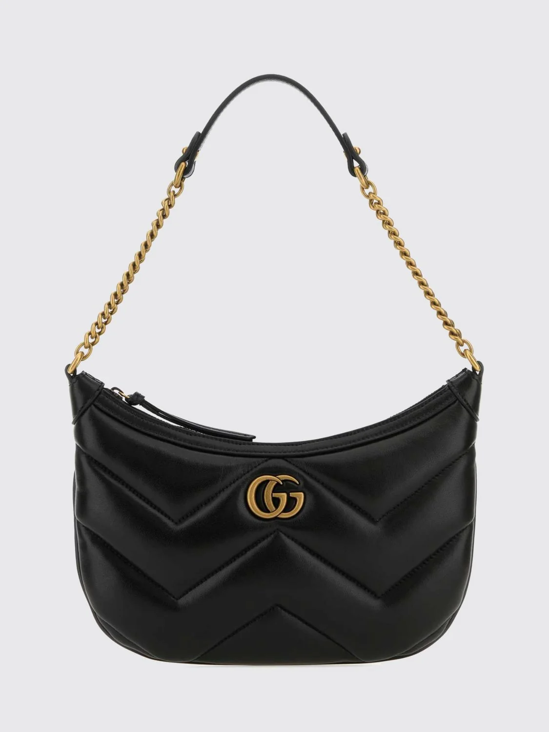 gg marmont matelassé nappa hobo shoulder bag with monogram