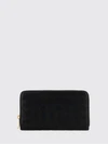 intrecciato leather continental zip-around wallet