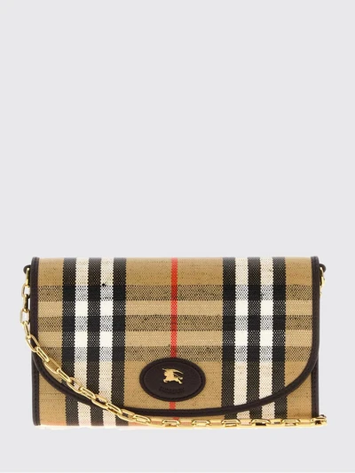 highlands mini crossbody bag in check canvas with ekd logo