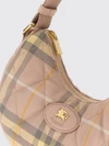 horseshoe crossbody bag in quilted twill with vintage check pattern
