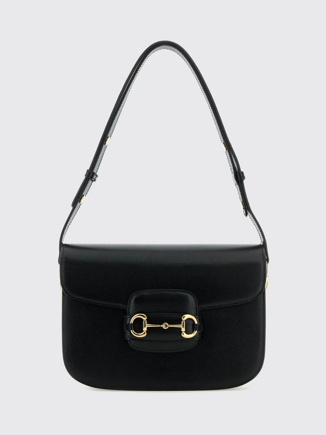 GUCCI OS horsebit 1955 leather crossbody bag with logo detail