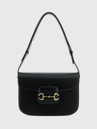 horsebit 1955 leather crossbody bag with logo detail