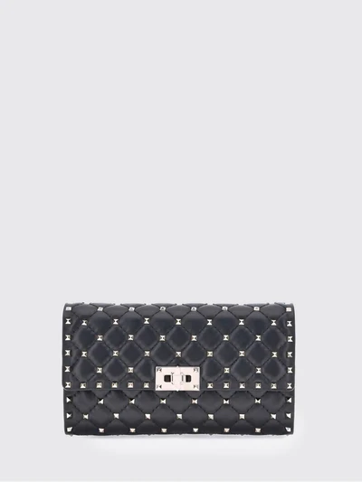 rockstud quilted nappa crossbody bag with studs