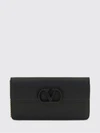 vlogo signature grained calfskin wallet on chain