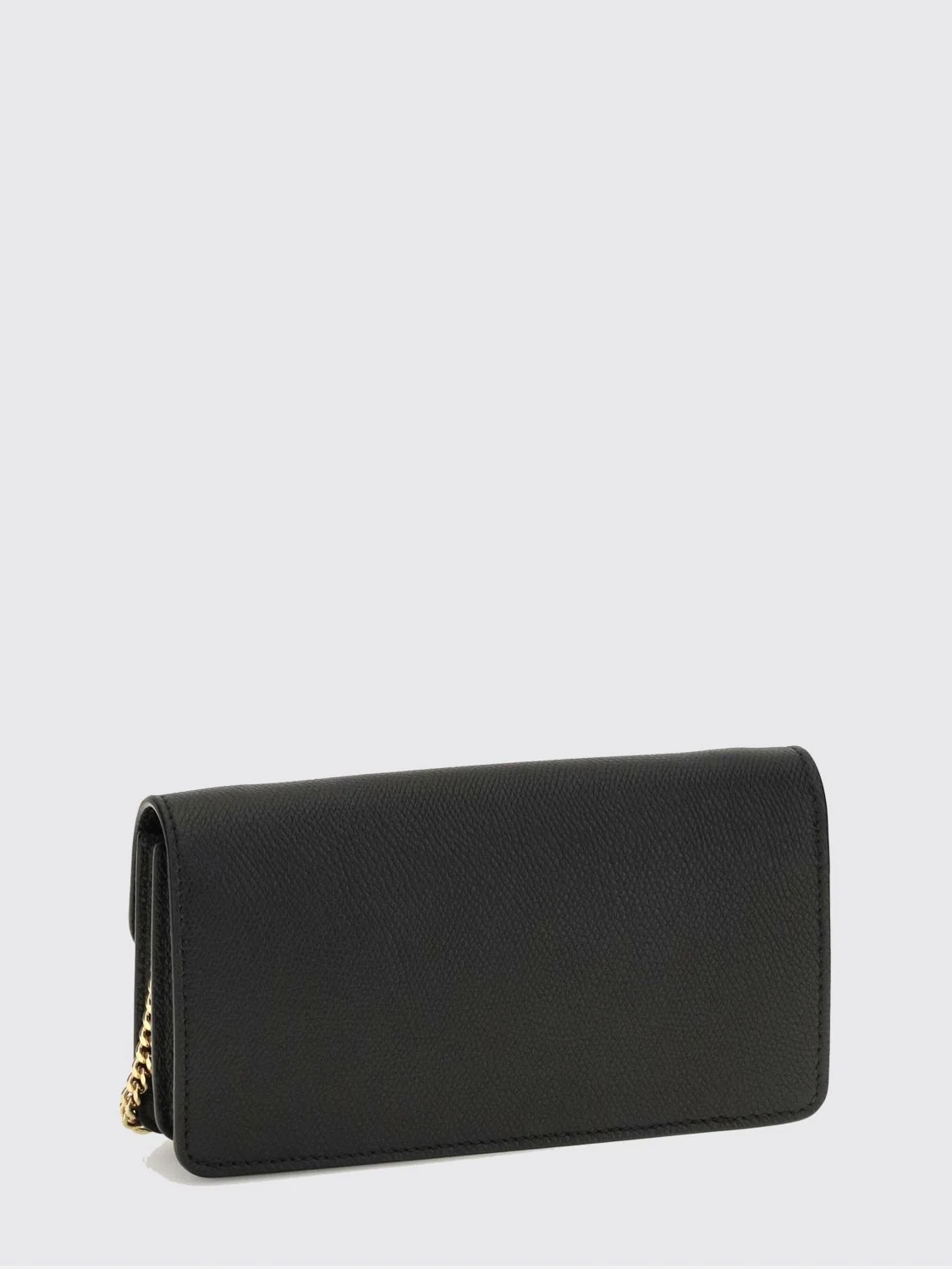 VALENTINO GARAVANI OS vlogo signature grained calfskin wallet on chain