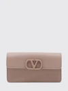 vlogo signature grained calfskin wallet on chain