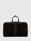 savoy medium suede monogram travel bag
