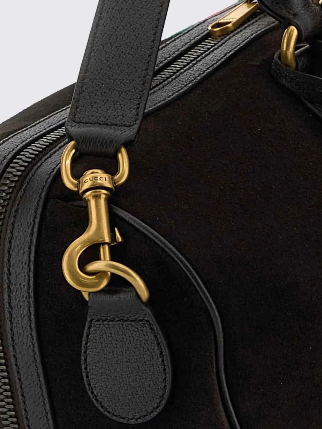 savoy medium suede monogram travel bag