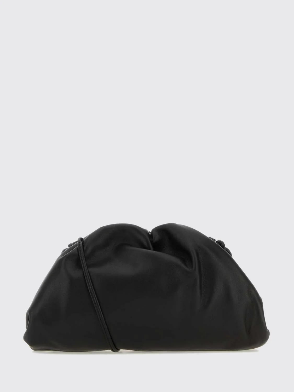 BOTTEGA VENETA OS draped calfskin leather mini bag with a thin shoulder strap