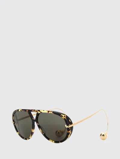 drop tortoiseshell acetate and metal aviator sunglasses