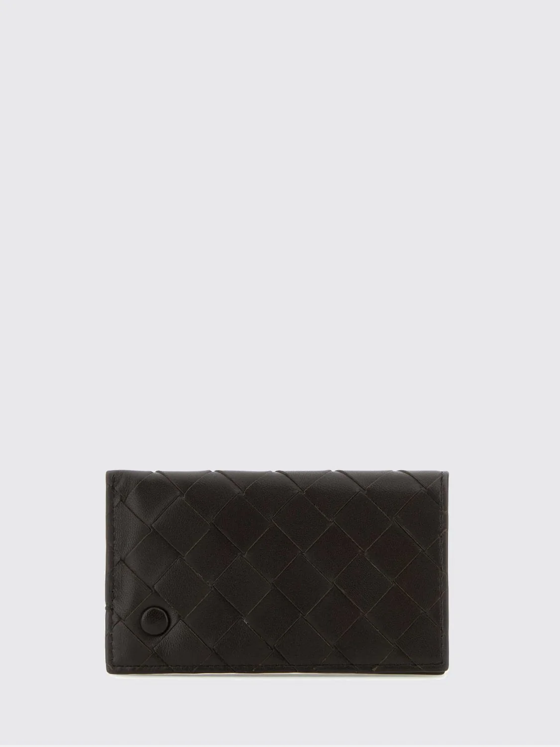 BOTTEGA VENETA OS woven nappa leather card holder with removable mirror