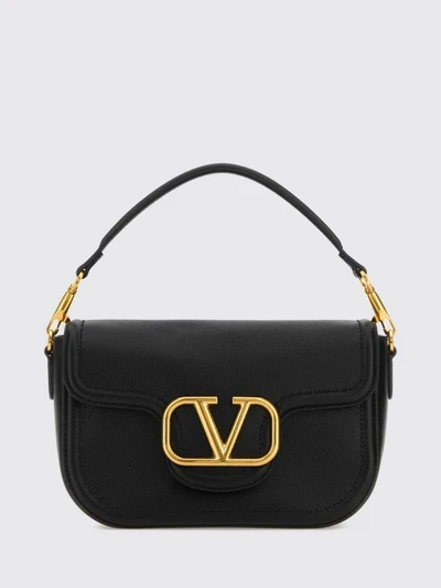 alltime small hammered leather handbag with vlogo