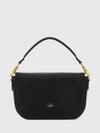alltime small hammered leather handbag with vlogo