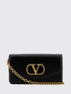 vain leather shoulder bag with vlogo signature