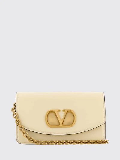 vain leather shoulder bag with vlogo signature