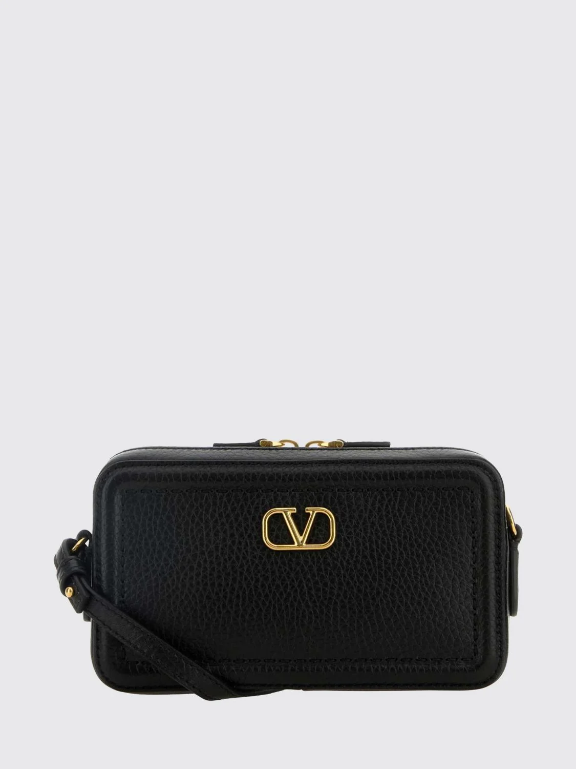 vlogo mini hammered leather camera bag
