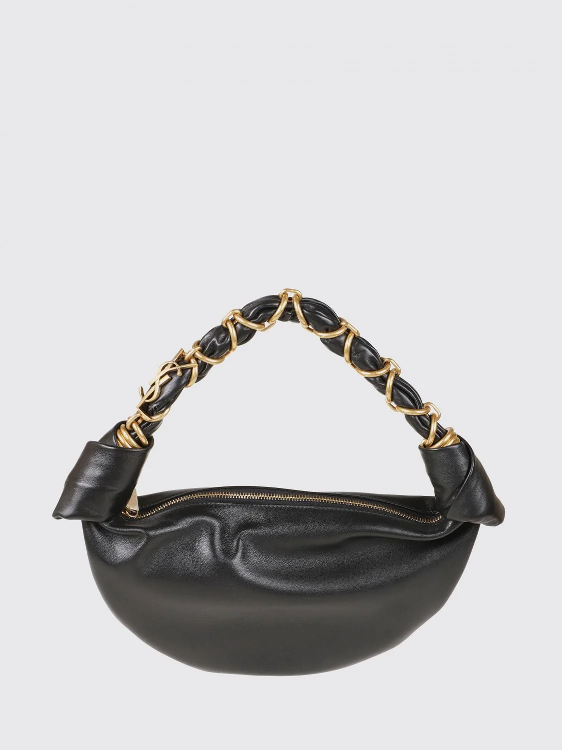 amalia smooth lambskin hobo bag with ysl monogram