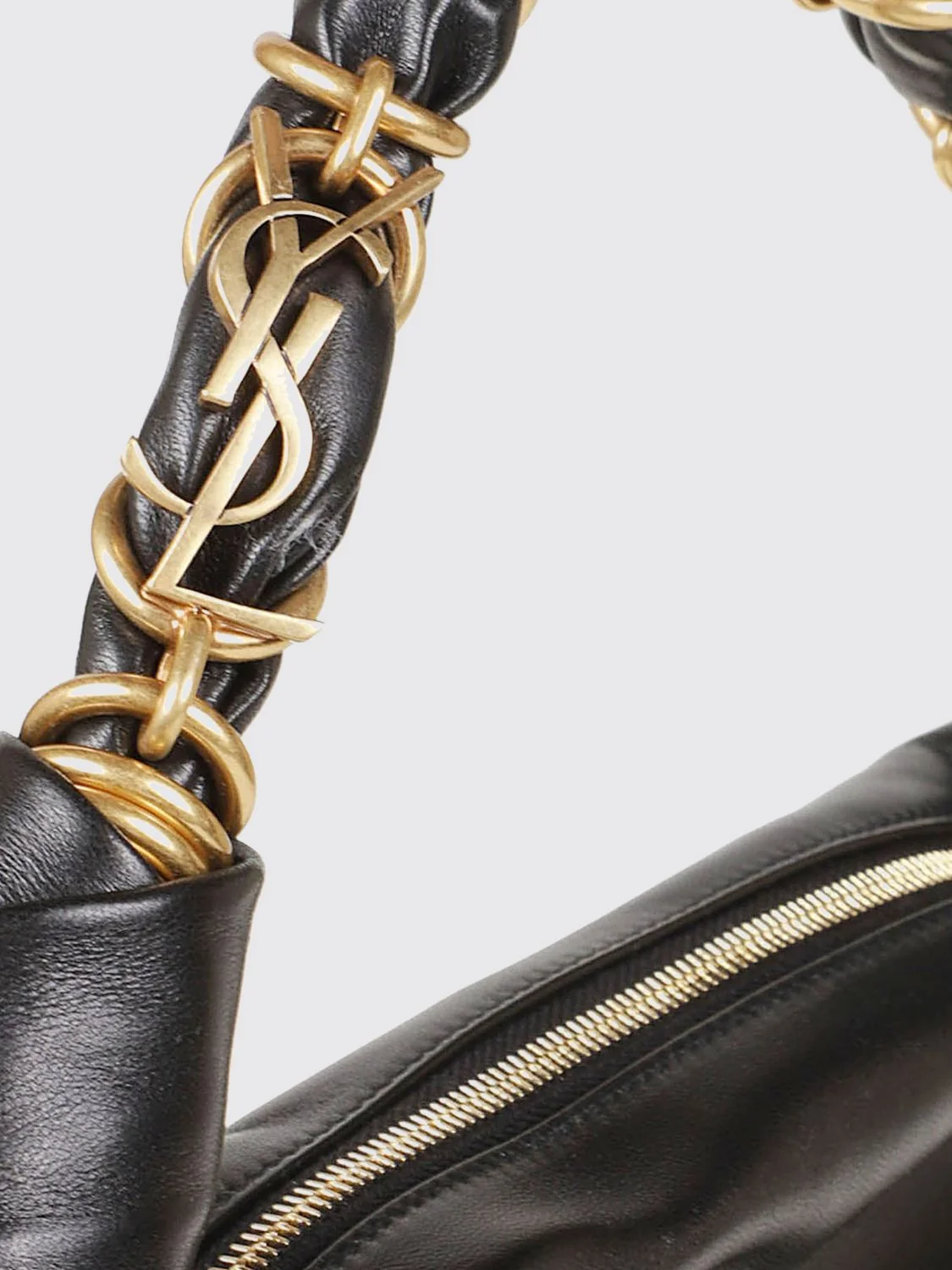 amalia smooth lambskin hobo bag with ysl monogram