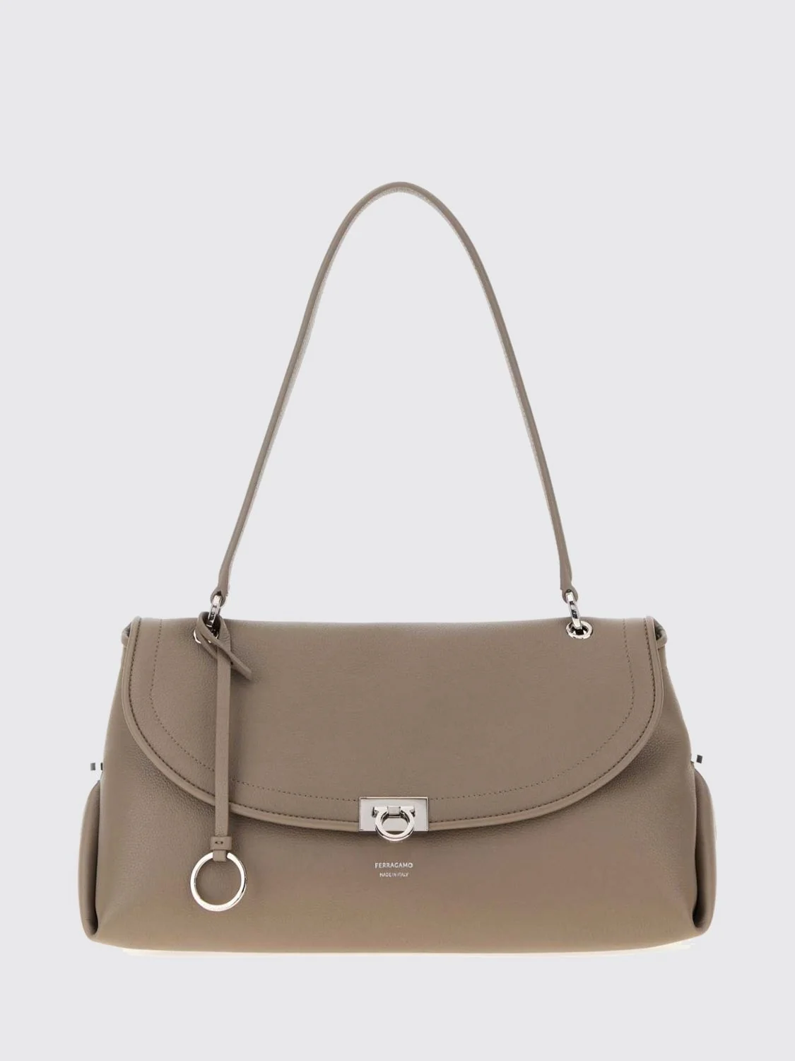 sofia 2026 medium shoulder bag in smooth calf leather