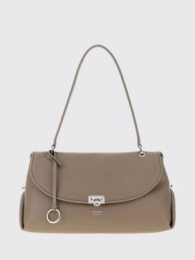 sofia 2026 medium shoulder bag in smooth calf leather