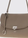 sofia 2026 medium shoulder bag in smooth calf leather