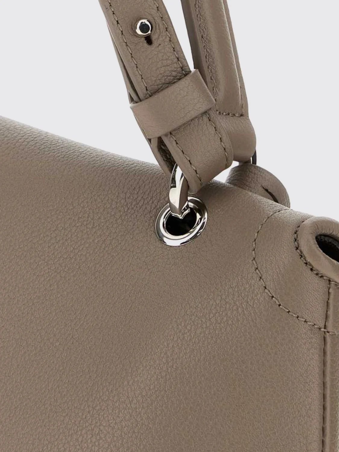 sofia 2026 medium shoulder bag in smooth calf leather