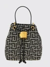 pulse mini bucket bag with pb monogram and padlock