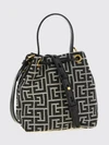 pulse mini bucket bag with pb monogram and padlock