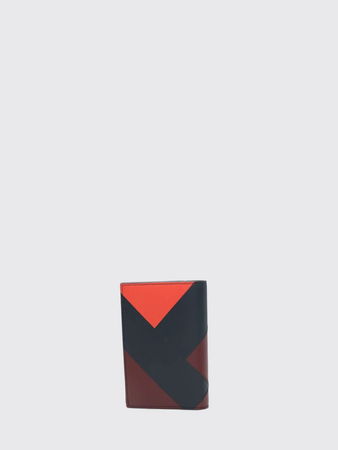 anagram compact bifold wallet in bicolour calfskin leather
