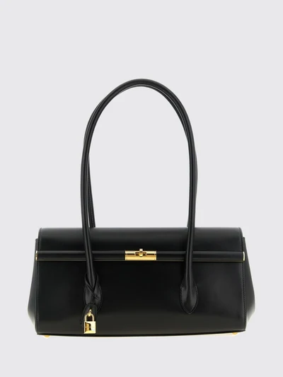 marlene grained calfskin leather shoulder bag