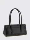 marlene grained calfskin leather shoulder bag