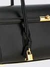 marlene grained calfskin leather shoulder bag