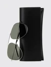metal aviator sunglasses with teardrop lenses