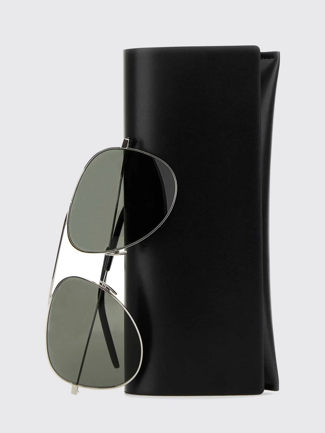 metal aviator sunglasses with teardrop lenses