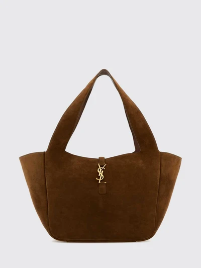 le 5 à 7 bea suede tote bag with ysl monogram buckle