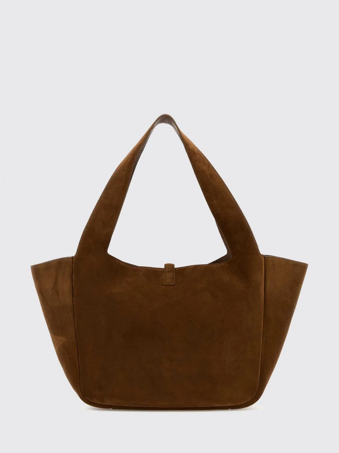 SAINT LAURENT OS le 5 à 7 bea suede tote bag with ysl monogram buckle