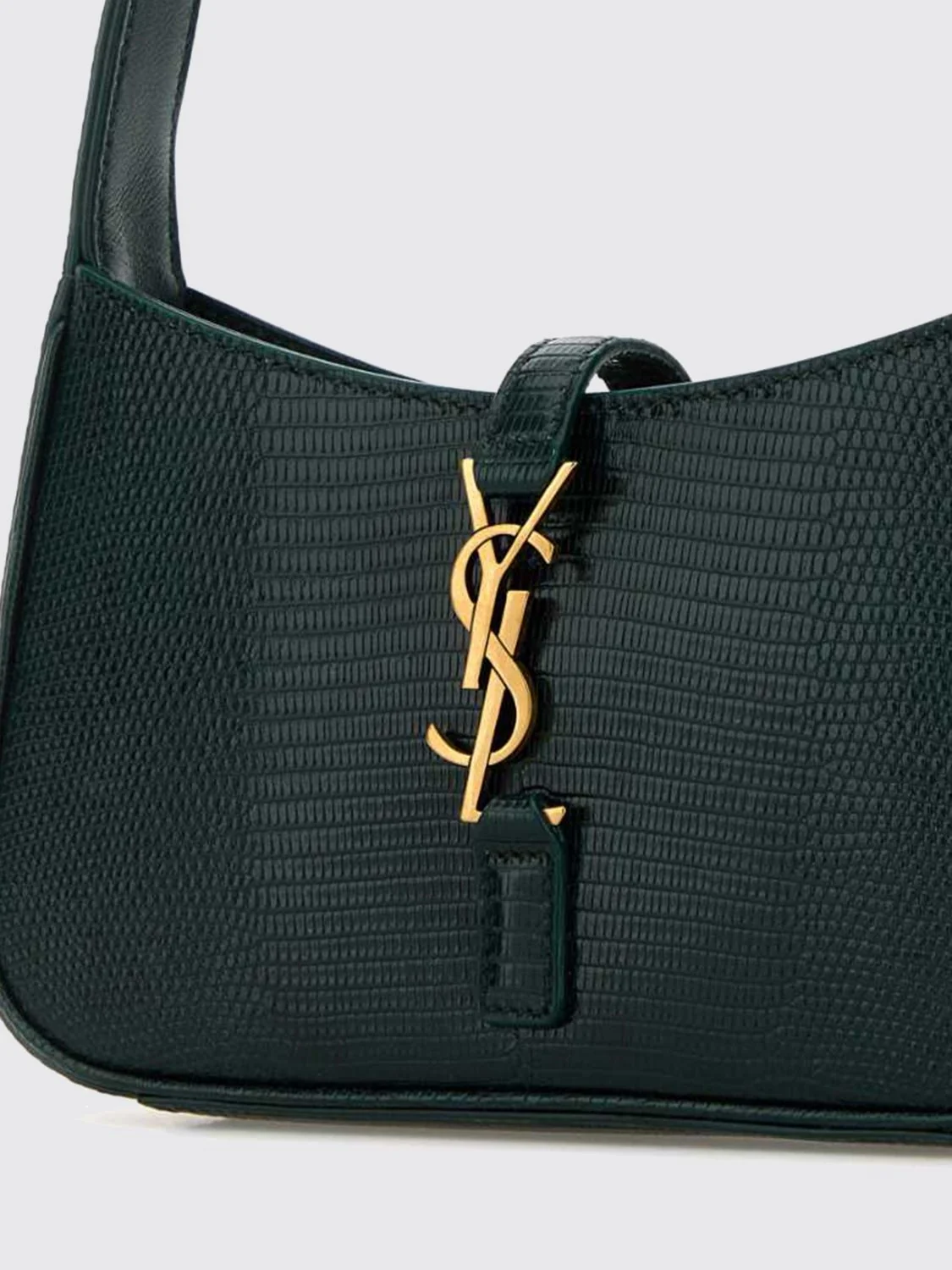le 5 à 7 mini bag in lizard-effect leather with ysl monogram