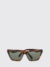 tortoiseshell acetate cat-eye sunglasses with ysl logo and rectangular shape