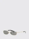 rounded sunglasses in metal and acetate with engraved logo