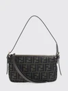 ff zucca monogram technical fabric mini shoulder bag