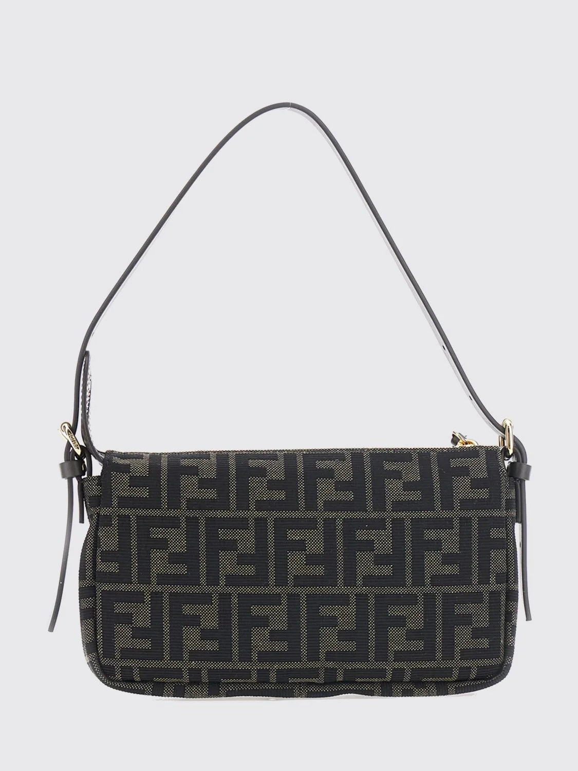 FENDI OS ff zucca monogram technical fabric mini shoulder bag