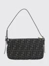 ff zucca monogram technical fabric mini shoulder bag