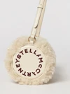 cylindrical shearling shoulder bag with adjustable handle