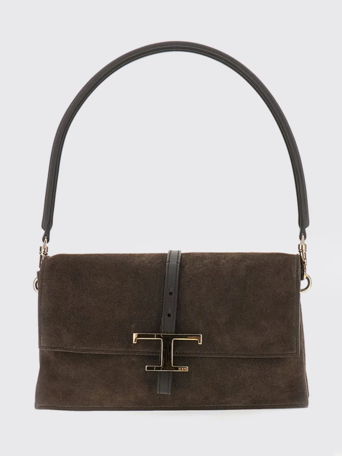 small flap t timeless shoulder bag in calfskin leather