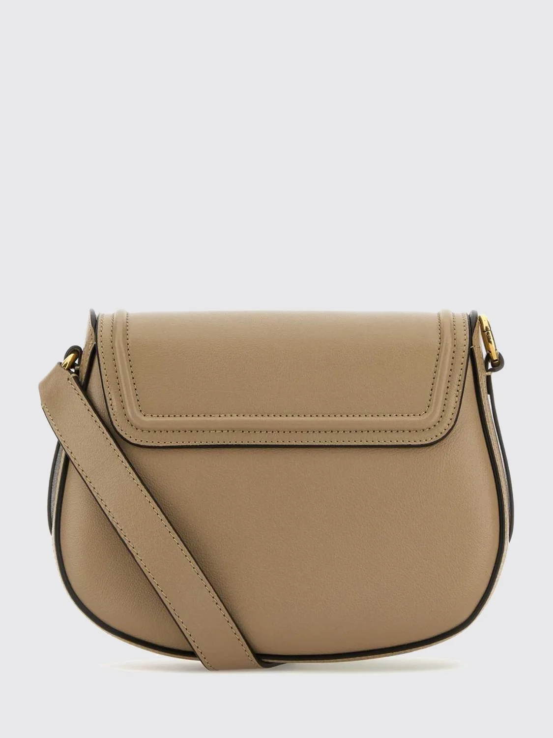 CHLOÉ OS horse medal leather mini crossbody bag chloé with metal logo