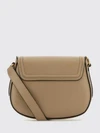 horse medal leather mini crossbody bag chloé with metal logo