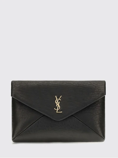 ysl monogram lambskin envelope clutch