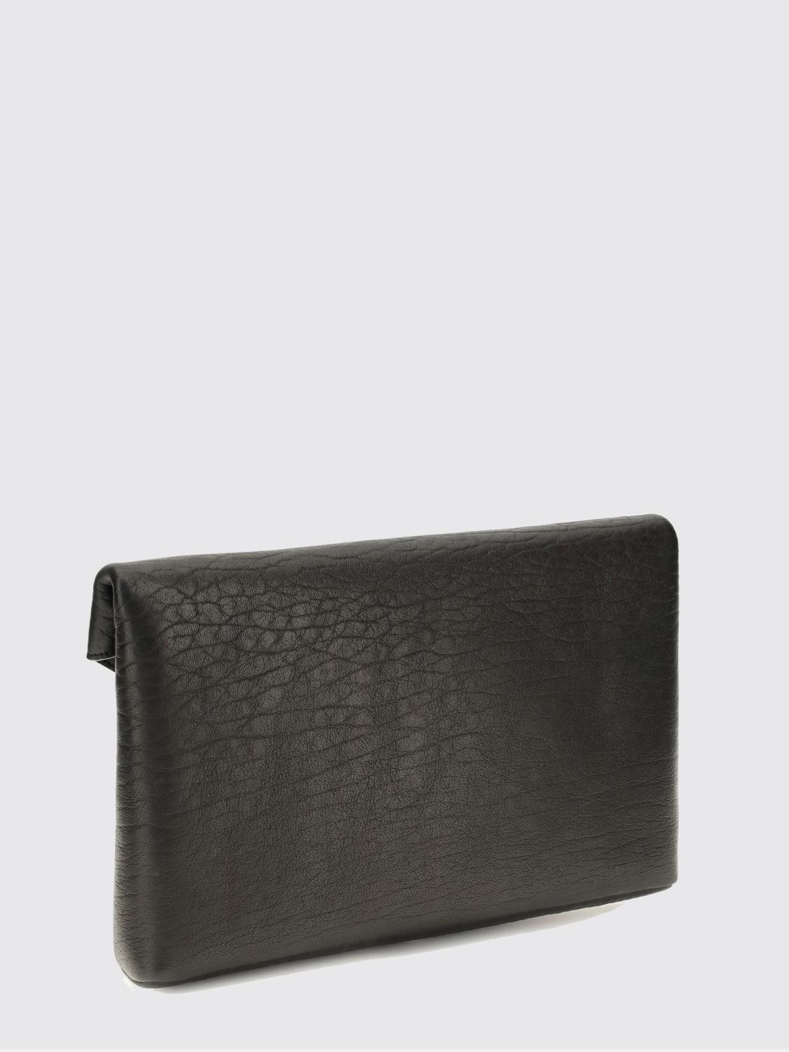 SAINT LAURENT OS ysl monogram lambskin envelope clutch